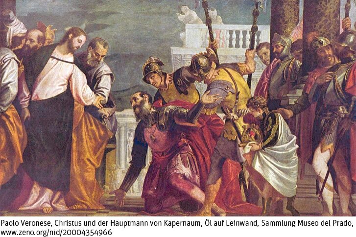 Der Hauptmann von Kapernaum bittet für seinen Knecht