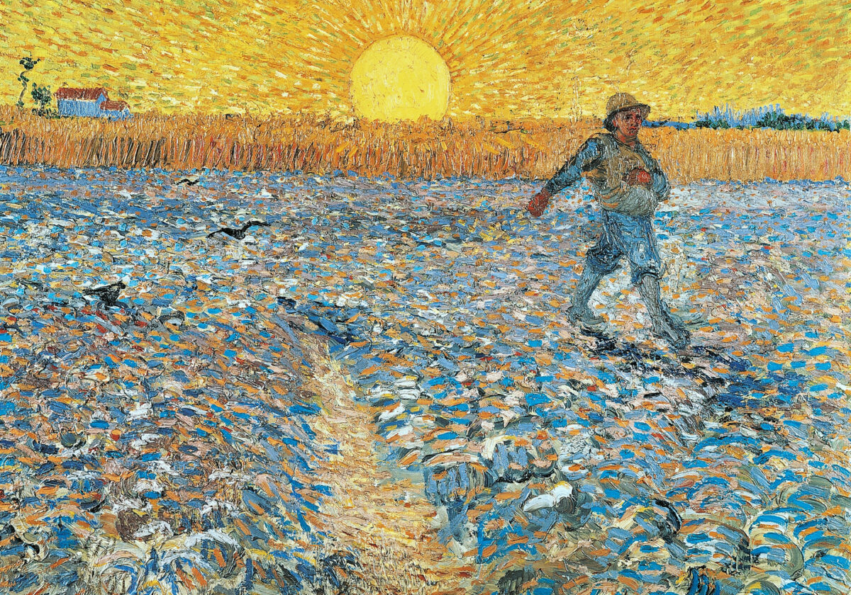 21.4.24 Vincent Van Gogh (1853-1890) - Der Sämann bei Sonnenuntergang